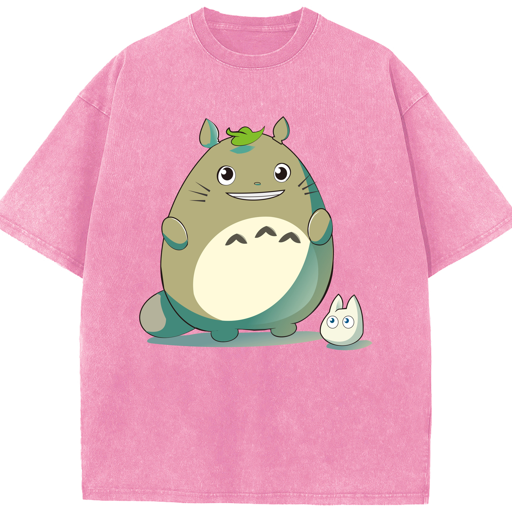 （画像用） となりのトトロ 草壁メイ 草壁サツキ My Neighbor Totoro Satsuki Kusakabe Mei Kusakabe 綿100% ヴィンテージ風 半袖Tシャツ（フロントプリント）